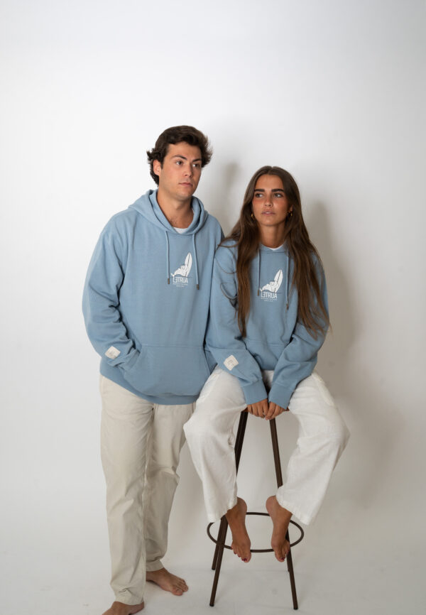 SUDADERA CAPUCHA AZUL SURFERA  - Imagen 3