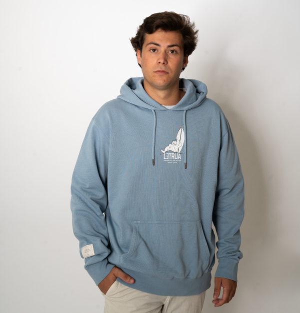 SUDADERA CAPUCHA AZUL SURFERA 