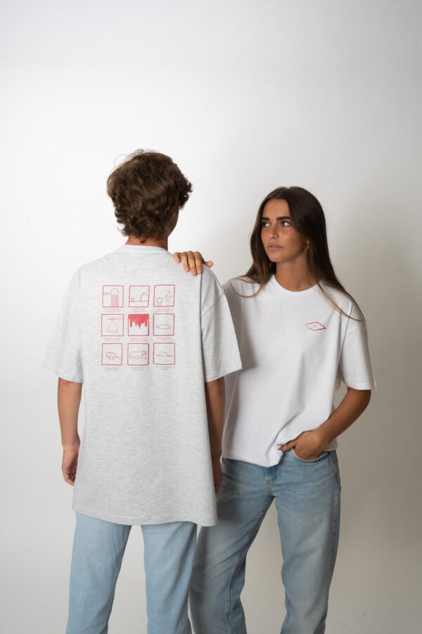 CAMISETA DE MANGA CORTA COLLAGE GRIS - Imagen 2