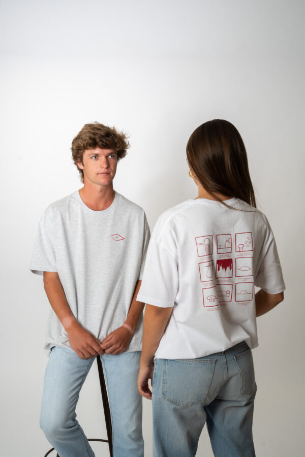 CAMISETA DE MANGA CORTA COLLAGE GRIS - Imagen 3