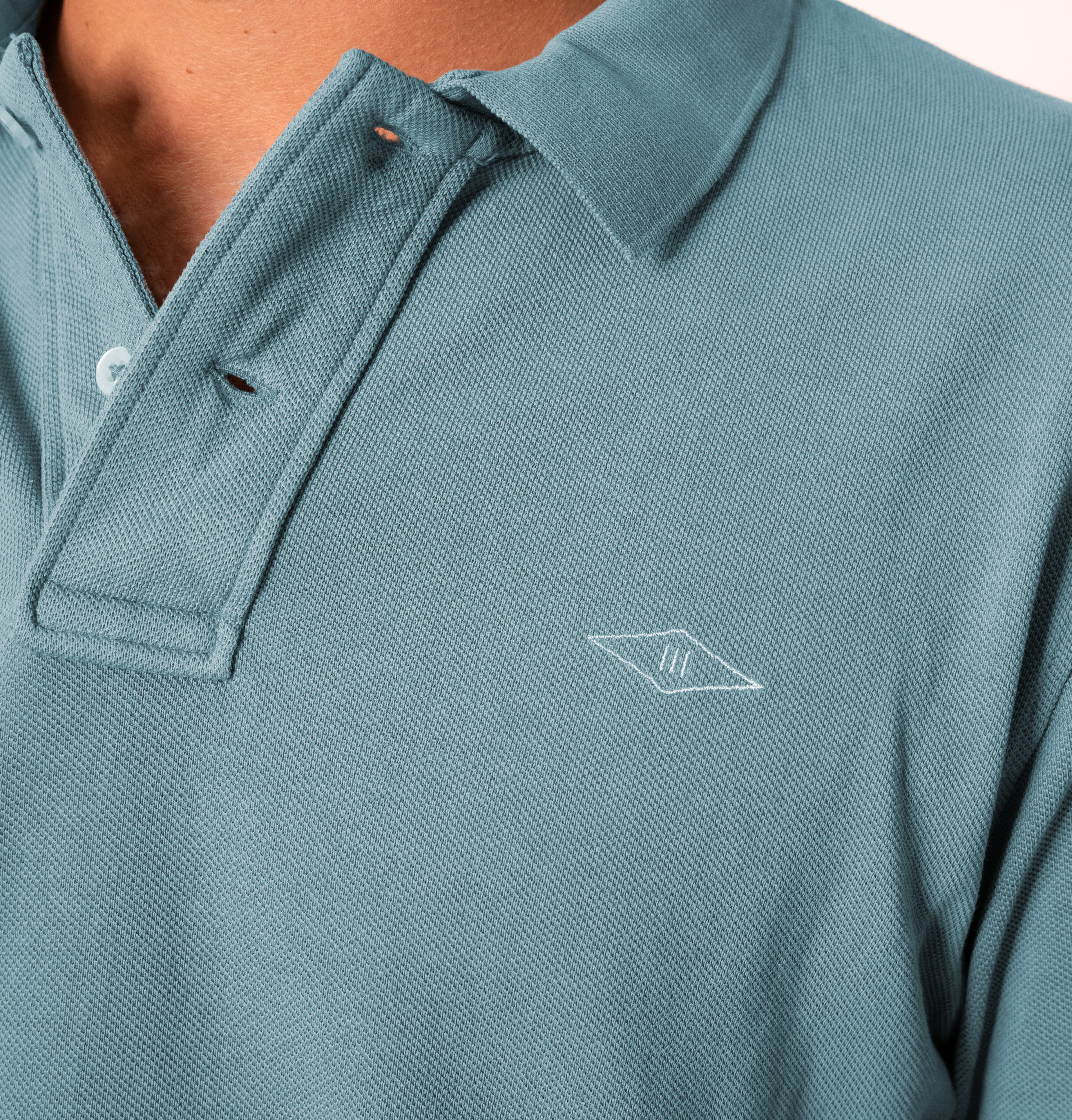 POLO MANGA CORTA VERDE LAVADO