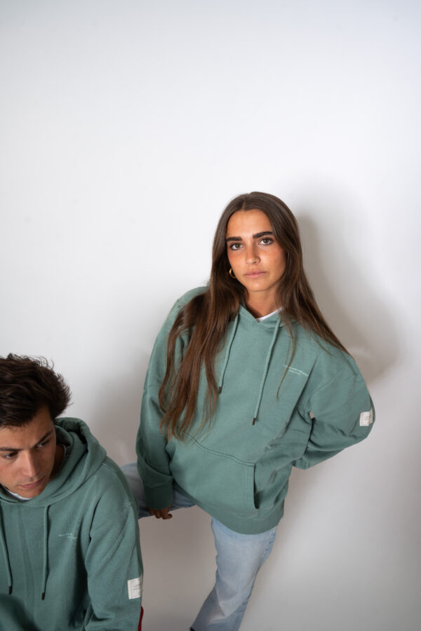 SUDADERA CAPUCHA VERDE ANOTHER POINT - Imagen 2