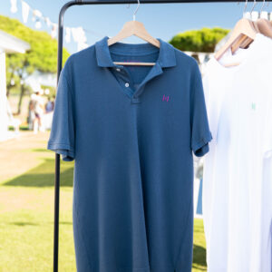 POLO AZUL EFECTO LAVADO
